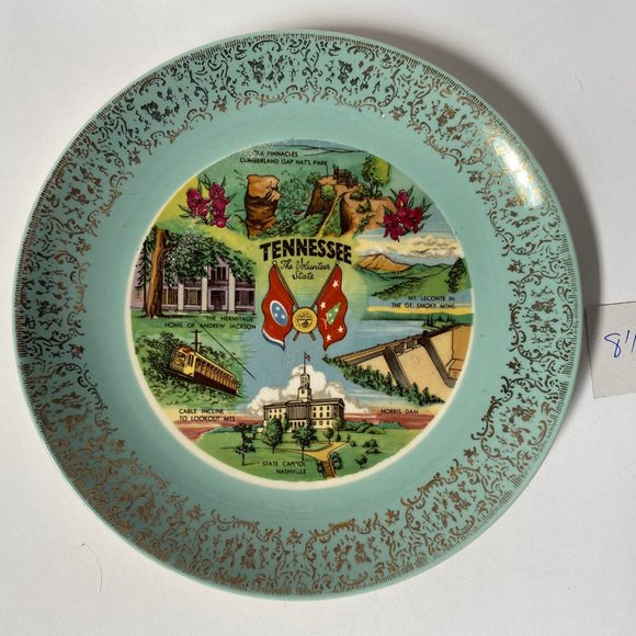 Vintage Tennessee Souvenir State Plate - Picture 2 of 11